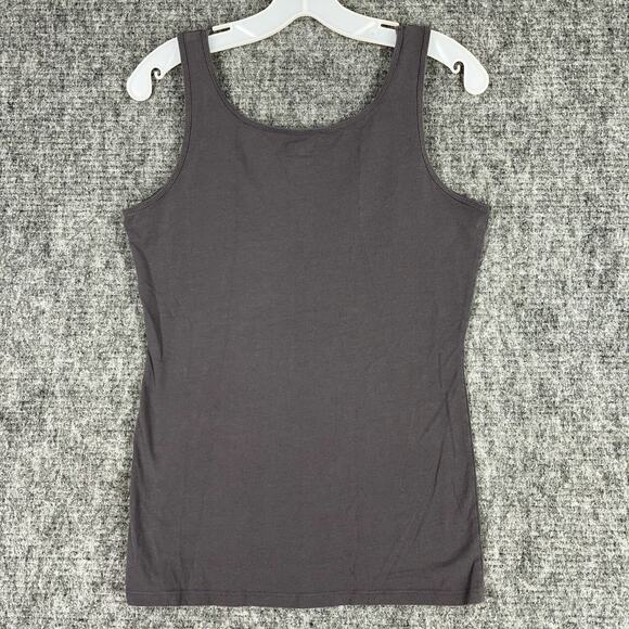 Duluth Womens Tank Top Medium Gray‎ Fitted Stretch Gym Activewear Athleisure - Picture 2 of 7
